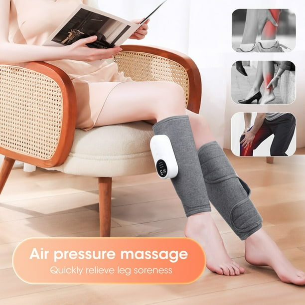 Masajeador de compresion de aire para piernas dispositivo electrico inalambrico con calor vibracion de Airbag alivio del dolor muscular y Fitness 3 modos Walmart en linea