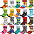 thumbnail image 2 of Calcetines De Hombre Moda anime Divertido hip hop Personalidad Dibujos Animados Patrón De Costura De Alta Calidad, 2 of 4