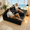 thumbnail image 6 of 103" Modular Sectional Couch with L-Shape Chaise, Modern Boneless Couch for Living Room, Sofa in A Box, Oversized Sofa Sleeper with Deep Seat, No Assembly Required, 6 of 8