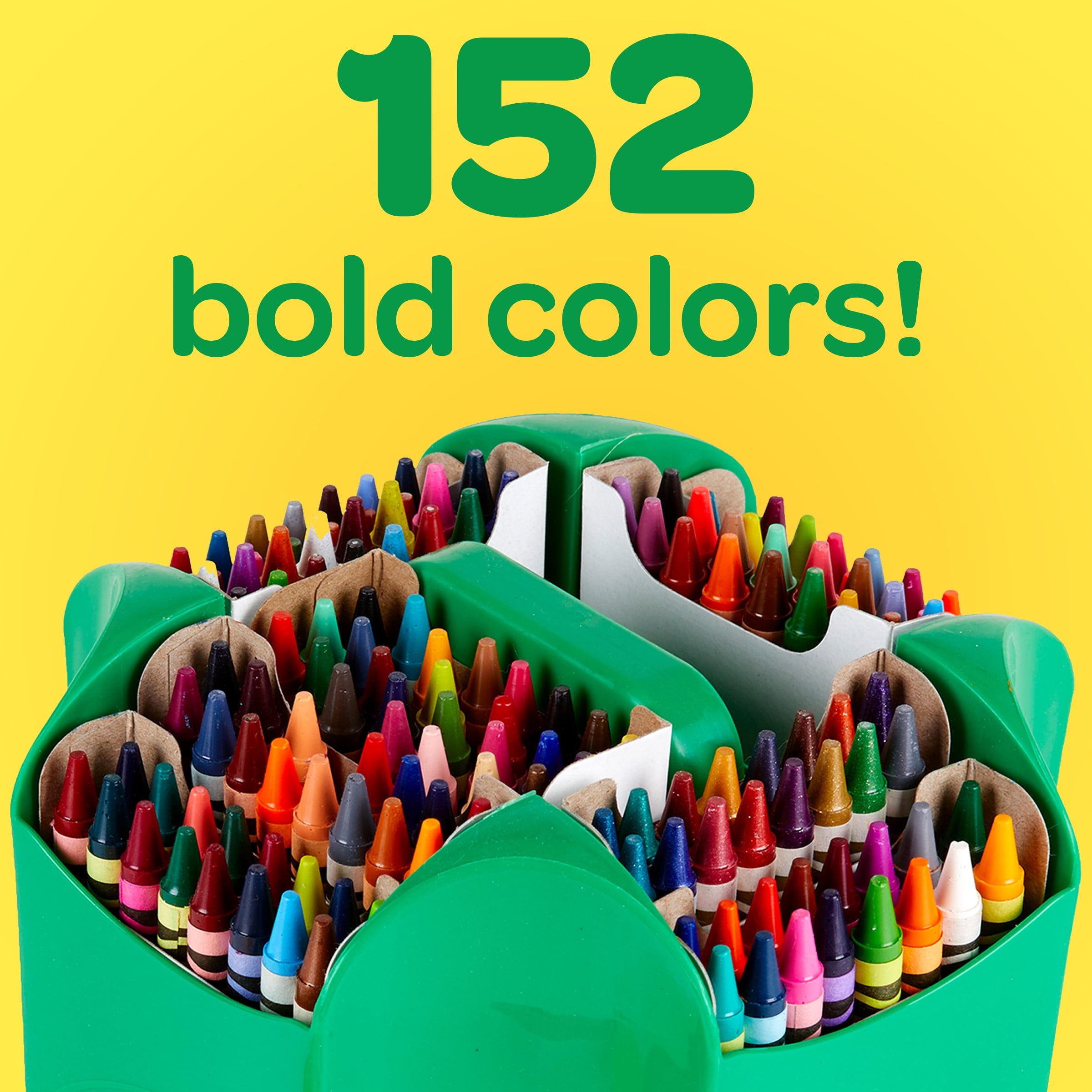 152 Crayons, Crayola Ultimate Crayon Set, Regular, Neon and Glitter Adult  Coloring Books, Drawing, Bible Study, Planner Color Pens, Pencils 