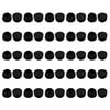 Unique Bargains 50pcs 25mm Diameter Tube Insert Chair Leg Cap Round Black Plastic Tubing Plug