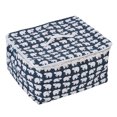 thumbnail image 1 of Bolsa grande de almacenamiento de ropa de lino y algodón, soporte organizador para mantas y ropa de cama (oso polar), 1 of 8