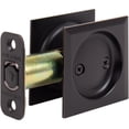 thumbnail image 2 of Contemporary Square Pocket Door Lock, Passage (Hall/Closet) Latch, 2-3/8" Backset, RCL, Vintage Bronze by Stone Harbor Hardware, 2 of 3