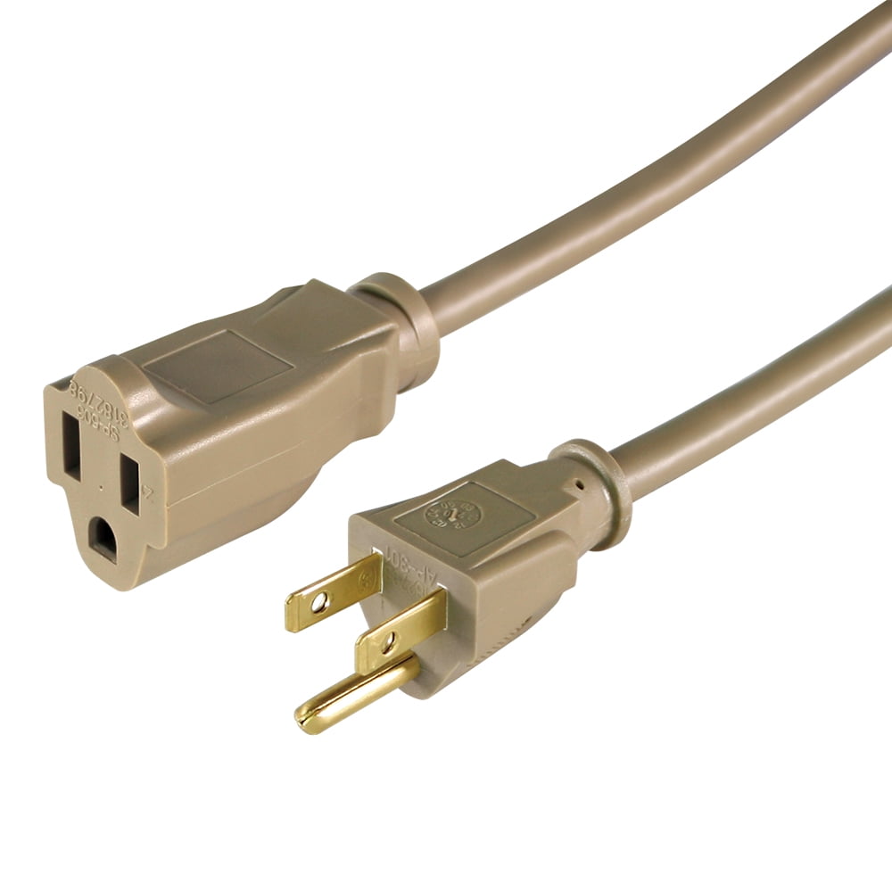 Hyper Tough 50FT 16AWG 3 Prong Tan Single Outlet Outdoor Extension Cord