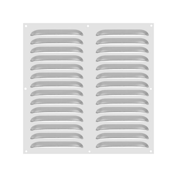 Uxcell 12 x 12 Inch Stainless Steel Vent Cover, Screen Air Grille HVAC Louvered Grill, Silver Tone