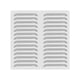 thumbnail image 1 of Cubierta de ventilación de acero inoxidable Uxcell de 12 x 12 pulgadas, rejilla de aire, parrilla con louver HVAC, tono plateado, 1 of 7