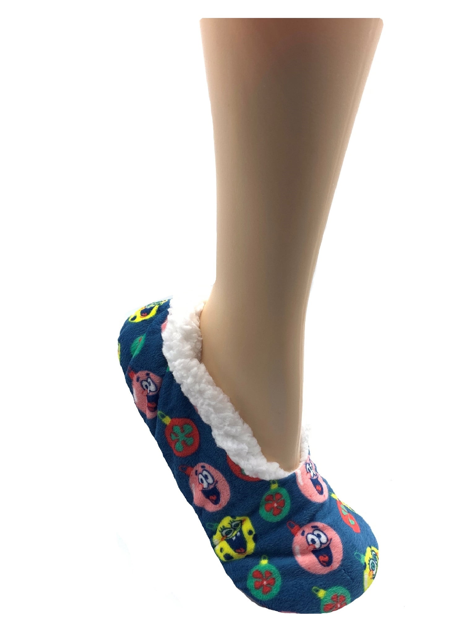 SpongeBob SquarePants Holiday Women s Slipper Socks 1 Pack One