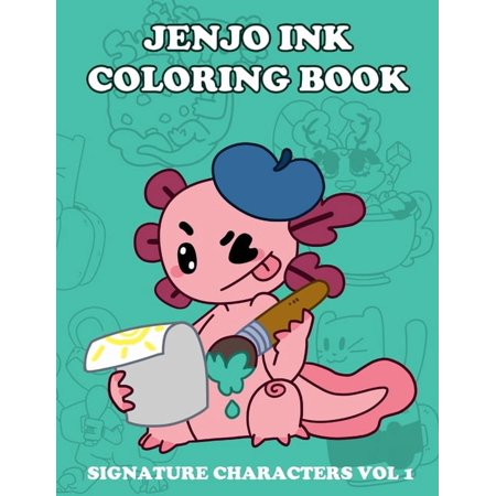 Jenjo Ink Coloring Book: Signature Characters (Paperback)