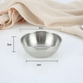thumbnail image 3 of 4Pcs Stainless Steel Sauce Dishes Round Seasoning Dishes Sushi Dipping Bowl Saucers Bowl Mini Appeti silver Stainless steel, 3 of 3