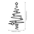 thumbnail image 2 of Metal Wall-Mount Christmas Tree Art, Elegant Outdoor & Indoor Holiday Decoration with Star, Weather-Resistant Metal Xmas Tree Wall Sculpture, Christmas Wall Decor(Black), 2 of 6