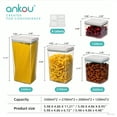 thumbnail image 6 of ANKOU 8-Piece Pop Airtight Food Storage Container Stackable Kitchen Pantry Organizer, 6 of 6