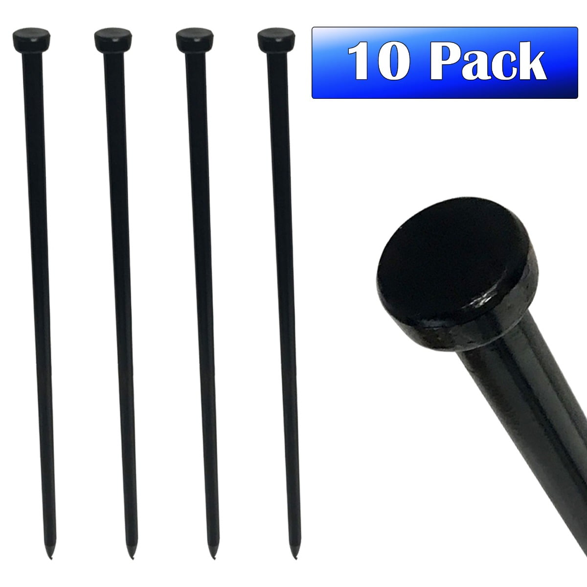 24 pack of 12" long Orange Steel Tent Stakes,Pegs,ground anchors 62512HOR24 24 pack of 12" long Orange Steel Tent Stakes,Pegs,ground anchors 62512HOR24