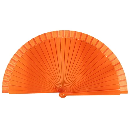 

MWstore Folding Fan Smooth Opening/Closing Plain Classical Art Craft Fine Texture Stage Performance Decoration Chinese Style Dance Retro