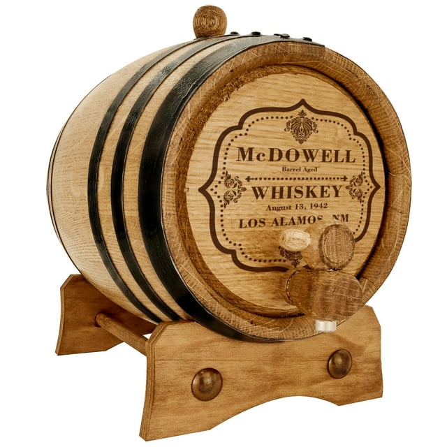 Personalized - Custom American White Oak Aging Barrel - Barrel Aged (2 Liters)