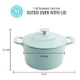 thumbnail image 5 of Martha Stewart Gatwick 7 QT Enameled Cast Iron Dutch Oven - Martha Blue, 5 of 11