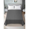 thumbnail image 4 of Twin Flat Sheet 66"x96", Geometric Grey Soft Lightweight Bedding Flat Sheets Only, Abstract Contemporary Minimalist Line Brushed Microfiber Top Bed Sheet, Breathable StainResistant Bedsheets, 4 of 9