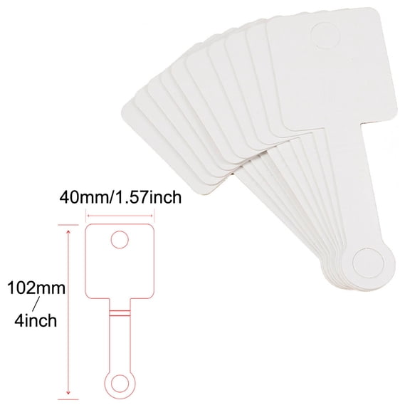 Oraceous 50Pcs Bracelet Packaging for Small Business Bracelet Display Cards Hanging Jewelry Cards Tags Bracelet Business Supplies for Selling Necklace Earrings White