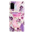 thumbnail image 3 of Nalacover Wallet Case for Samsung Galaxy S20 Plus with Painting Pattern PU Leather Magnetic Kickstand Flip Folio Cover, Card Slots Holder Soft Silicone Shockproof Protective Case, Purple Flower, 3 of 8