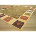 thumbnail image 2 of Green Transitional Solid Gabbeh Rug, 2 of 3
