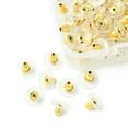 thumbnail image 2 of 1box 100pcs Iron Ear Nuts with Plastic Findings Clutch Earring Backs Golden 11x6.5mm Hole: 1mm, 2 of 5