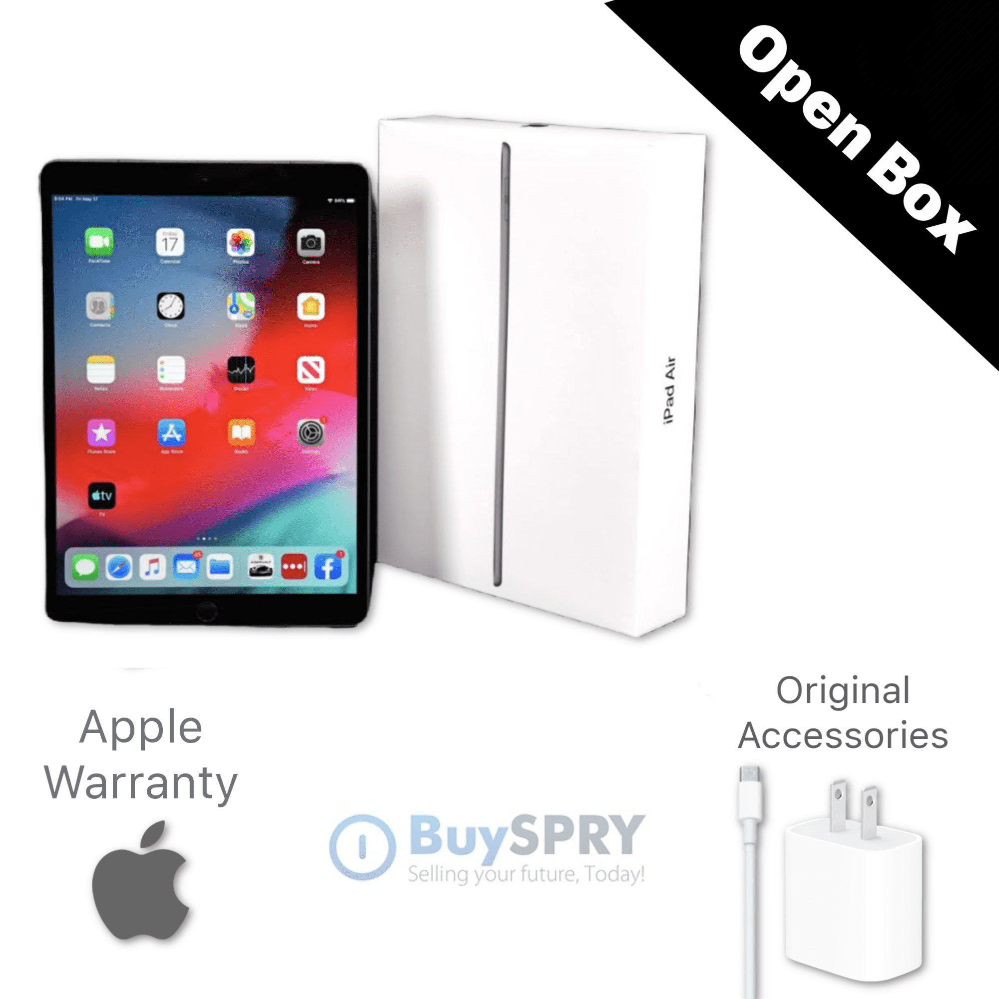 Apple iPad Air 3 10.5 (3rd Gen, 2019) WiFi Only 256GB Space Gray MUUQ2LL/A  - Open Box