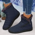 thumbnail image 2 of CAICJ98 Women Boots Winter Warm Lined Ankle Booties Insulated Waterproof Snow Boots for Women (Blue,Size 6), 2 of 9
