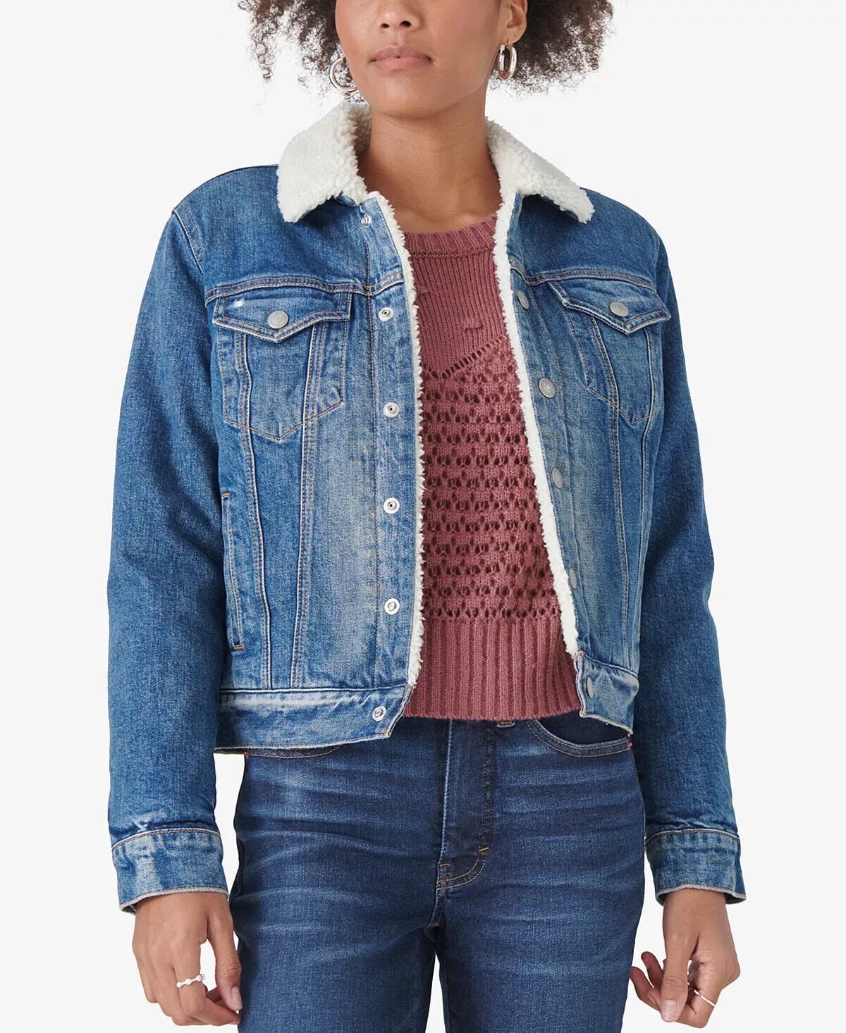 Lucky Brand Relaxed Denim Trucker Jacket