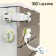 thumbnail image 5 of Cerradura De Seguridad Para Niños, Cerradura De Armario, Cerradura De Cajón, Cerradura De Puerta, Cerradura De Armario De Seguridad, Instalación Sin Taladro, Hebillas Dobles Yuarrent BA000782-01, 5 of 7