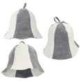 thumbnail image 2 of DRAFIDEEP Premium Felt Sauna Hat Taxenne Unisex Design for Sauna 3Pcs, 2 of 9