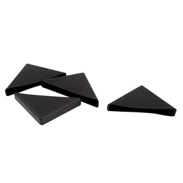 Unique Bargains 4 Pcs Triangle Shape Furniture Glass Table Couch Corner Protector 10mm x 75mm