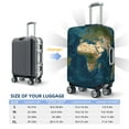 thumbnail image 3 of Cauagu World Map Print Travel Luggage Cover,Travel Dust-proof Suitcase Cover Softside Suitcase Protector for 18-32inch,Not Included Suitcase, 3 of 8