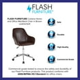 thumbnail image 4 of Flash Furniture Cortana Home and Office Mid-Back Chair in Brown LeatherSoft, 4 of 7
