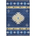 thumbnail image 2 of Addison Rugs Dream Shag Premium Machine Washable Transitional Aztec Blue Rectangle Rug, 5' x 7'6", 2 of 8