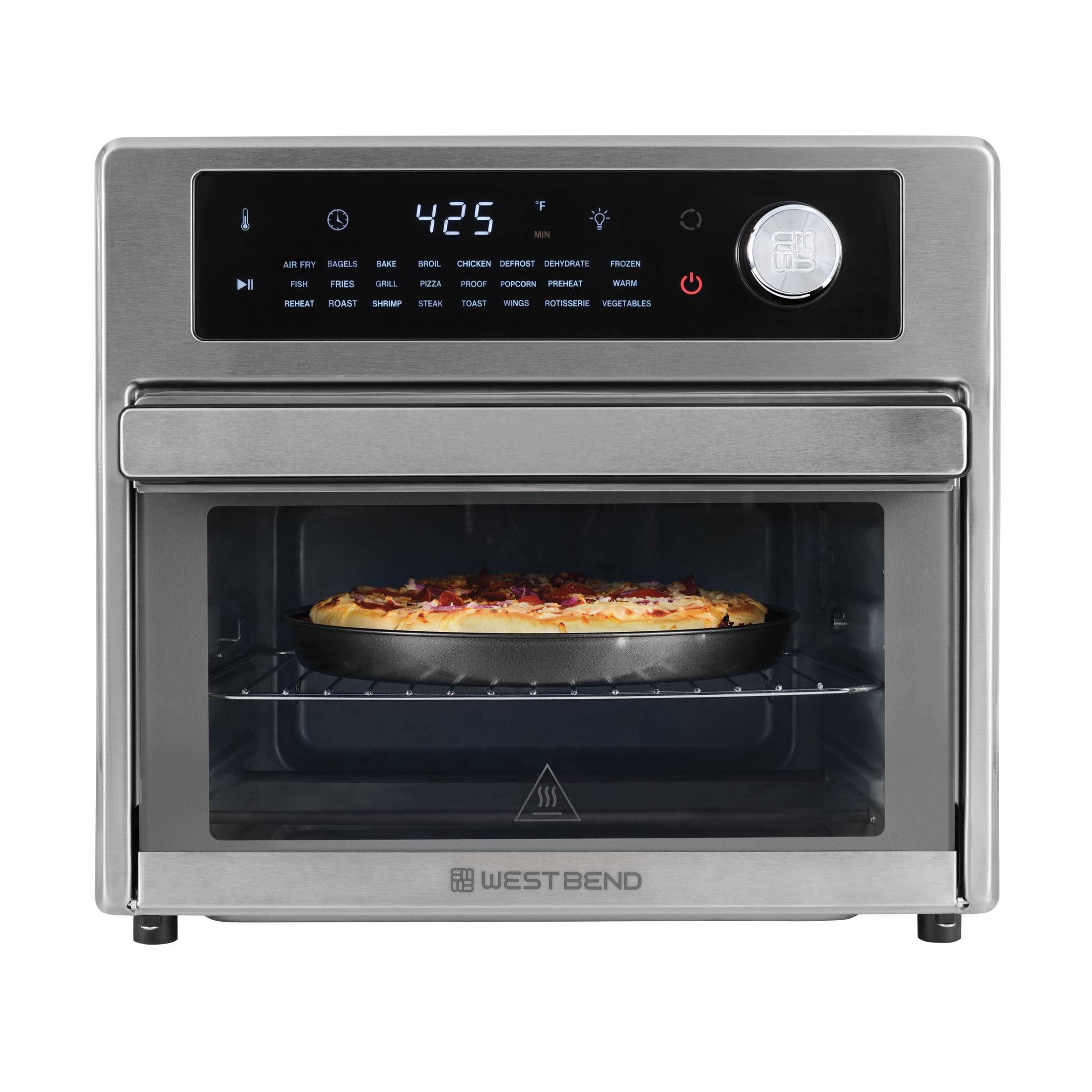 West Bend 26 qt Air Fryer Oven, Stainless Steel - 24 Presets
