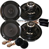 Alpine SPR-60C & SPR-60 Type R 2-Way 1260 Watt 6-1/2  Component + Coaxial Car Speaker (2 (Best Amp For 2 Alpine Type R 12)