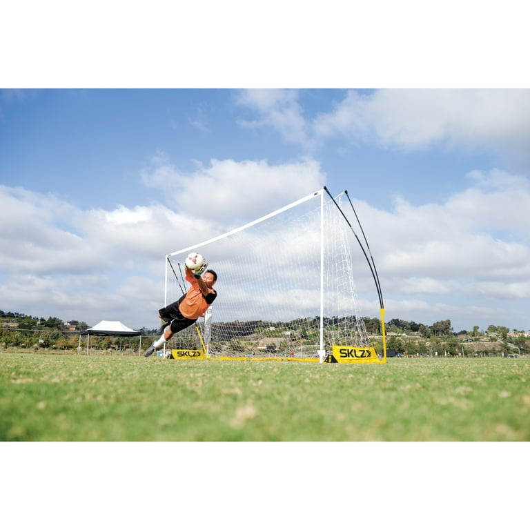 SKLZ, Pro Training Soccer Goal, Portable, White Net, 7'x5
