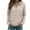 Beige, variant on Luwomo Casual Womens Sweatshirts Cropped Half Zip Hoodie Long Sleeve Pullover Winter Lined Athletic Sweatshirt Comfortable Soft Streetwear Tops,Beige,L