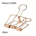 thumbnail image 3 of Maoww 20 Pieces Metal Paper Clip Electroplated Solid Color Replacement Home School Examination Papers Clips Accessories Rose Gold 25mm, 3 of 9