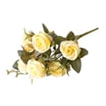thumbnail image 1 of No Withering Artificial Rose Nice-looking Realistic Vivid DIY Bright-colored Multi Heads Simulation Flower Home Decor, 1 of 8