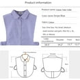 thumbnail image 3 of Zhengup Quality Cotton Striped Detachable Half Shirt Blouse Faux False Collar Dickey Collar for Girls Lady, 3 of 6