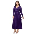 thumbnail image 4 of Women's 24Seven Comfort Apparel Comfortable Collared Wrap Maxi Dress Color: Mocha Size: MEDIUM, 4 of 4