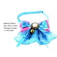 thumbnail image 7 of UDIYO Pet Dog Puppy Cat Lace Bell Bow Fake Pearl Adjustable Collar Neck Strap Necklace, 7 of 7