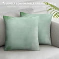 thumbnail image 3 of Creowell  Mint Throw Pillow Cushion Cover, Blurry Abstract Background Shady Pastel Toned Modern Watercolor Murky Image, Decorative Square Accent Pillow Case, 3 of 5