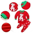 thumbnail image 2 of Baby Boys Christmas Pajamas Cartoon Graphic Long Sleeve T-Shirt and Pants Sleepwear Pjs, 2 of 3