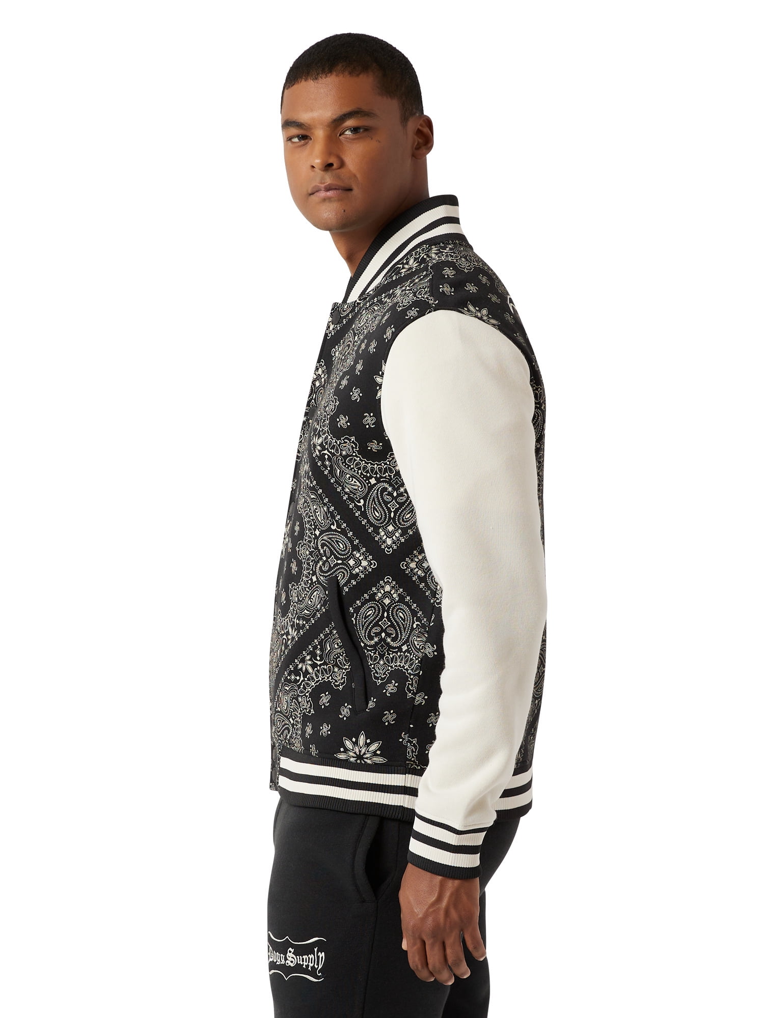 Dogg Supply by Snoop Dogg Men's & Big Men's Varsity Jacket, Sizes XS-3XL