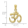 thumbnail image 5 of Auriga Fine Jewelry 10K Yellow Gold Polished Om Symbol Pendant for Women, 5 of 6