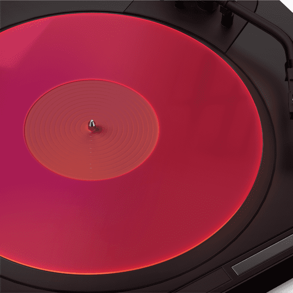 Turntable Mat Record Platter Slipmat: Acrylic Record Player Platter Vinyl Slip Mats for Turntables Antistatic Tighter & Defined Bass, Pink
