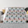 thumbnail image 1 of Fotbe Skiing penguin Manta de Franela con Estampado, Manta Ultrasuave para Cama, Sofá, Auto, Hipoalergénica y Antibolitas-60"x50", 1 of 6