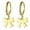 Gold, variant on Cute Bow Small Hoop Earrings for Women Hypoallergenic Gold/Silver Simple Bowknot Statement Ribbon Dangle Drop Wedding Party Huggie Earring Trendy Minimalism Jewelry Gifts Valentine Day for Her