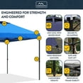 thumbnail image 4 of KAMPKEEPER 10x10 Pop Up Canopy Tent with 2 Sidewalls, Portable Outdoor Sun Shade, Blue, 4 of 7